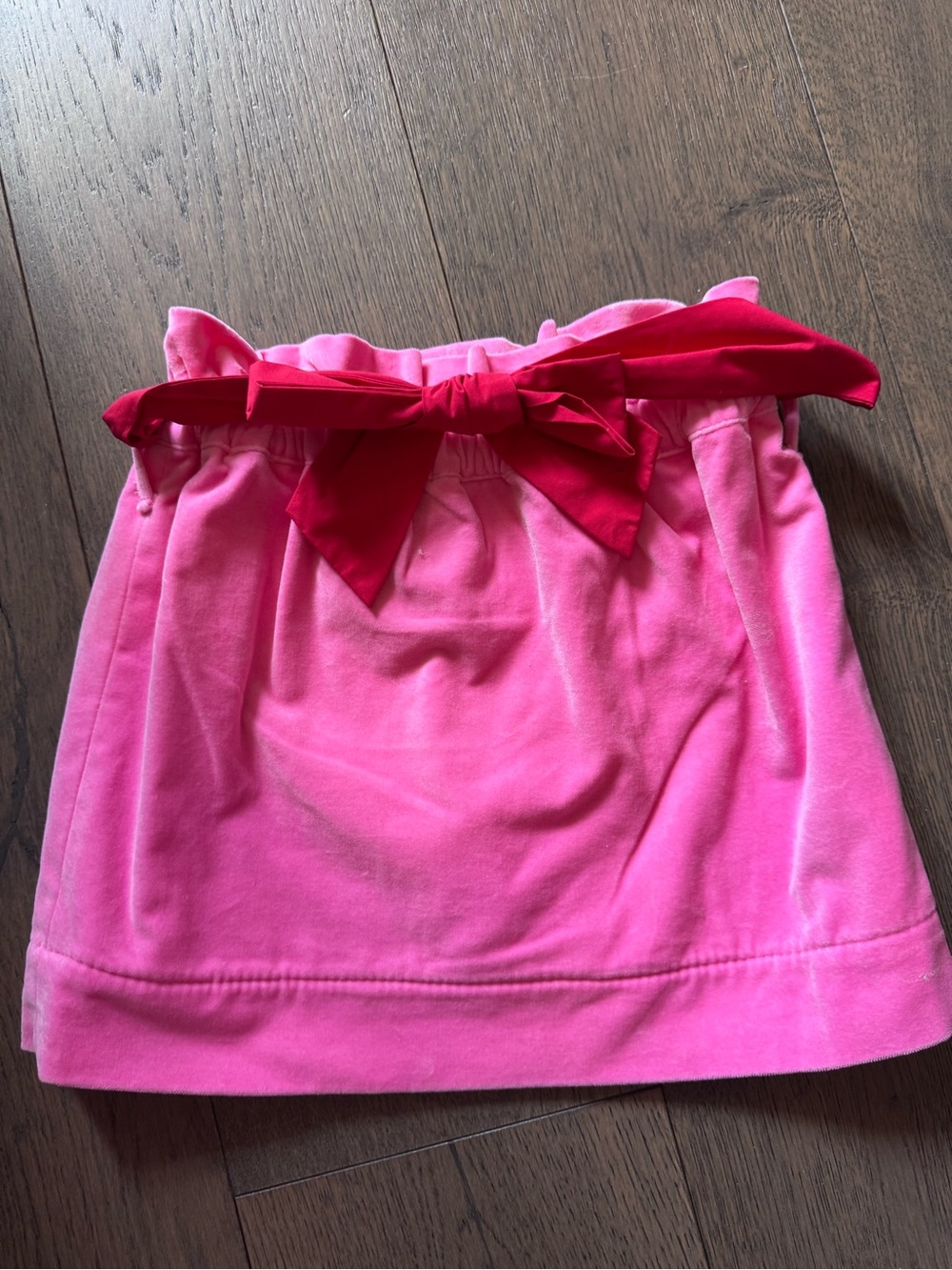 The Beaufort Bonnet Company Pink Skirt with Red Bow
